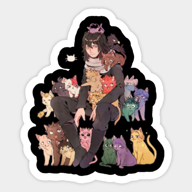 Aizawa With Cat Aizawa With Cat Sticker Teepublic Uk
