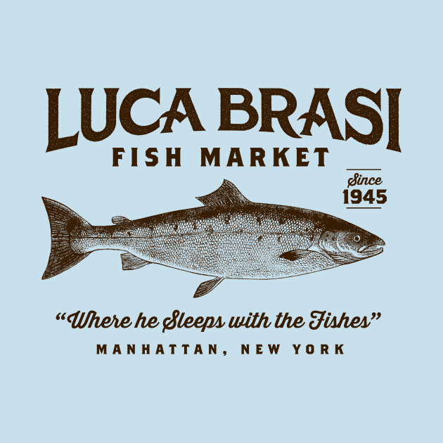 Luca Brasi Fish Market The Godfather Tapestry TeePublic