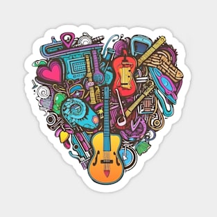 Music is my heart Magnet