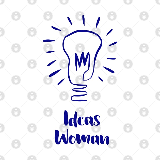 Ideas Woman - Blue by sallycummingsdesigns