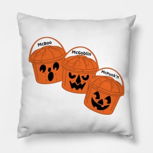 Halloween Pumpkin Buckets Pillow