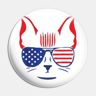 USA Cat Pin