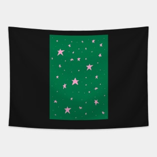 Pink stars pattern Tapestry