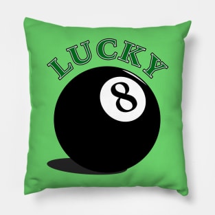 Lucky 8 Ball Pillow