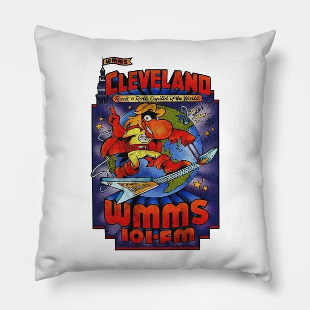 90s WMMS Cleveland Radio Station Pillow by HARDER.CO