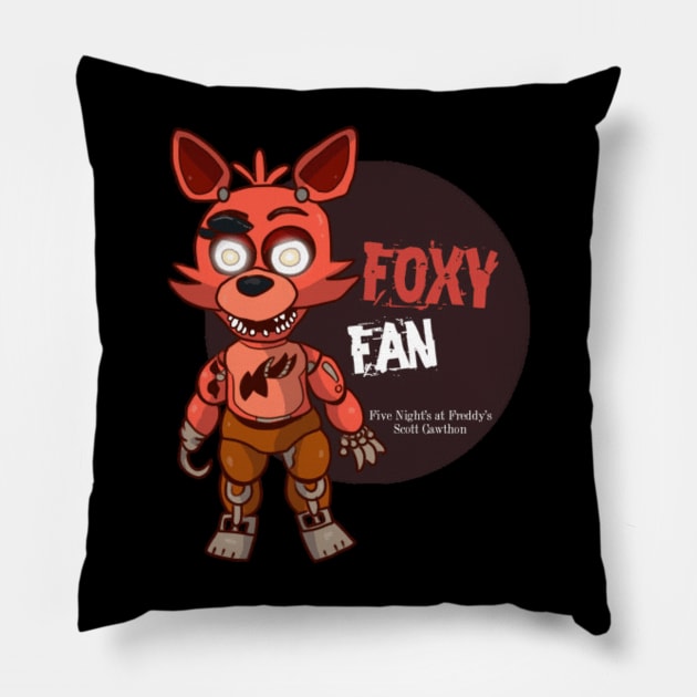 Five Night's at Freddy's Foxy Fan Pillow by Ready4Freddy