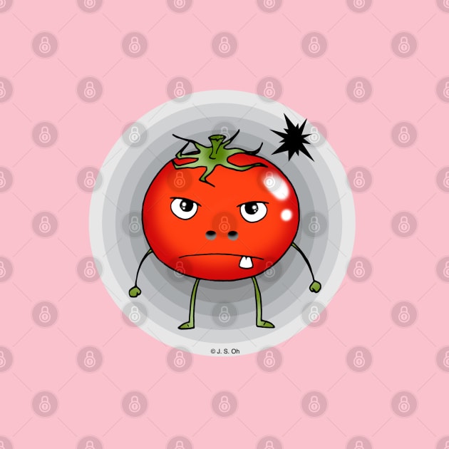 funny angry tomato by cartoonygifts