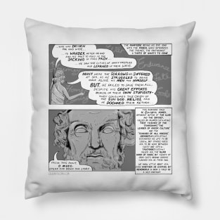 Greek Myth Comix - Homer the Rhapsode Pillow