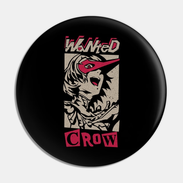 Wanted Crow Pin by merch.x.wear