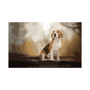 Cute Beagle Digital Painting T-Shirt