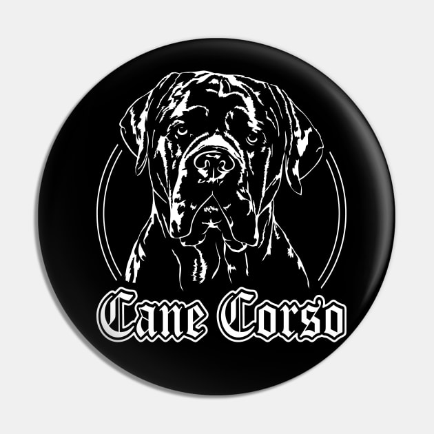 Cane Corso Italiano dog portrait Pin by wilsigns