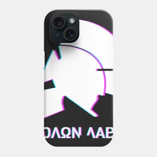 Molon Labe - Aesthetic Glitch Vaporwave Phone Case