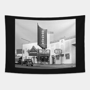 Granada Movie Theater, 1938. Vintage Photo Tapestry