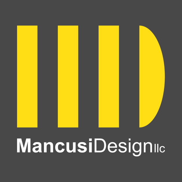 Mancusi Design Logo Dark Background by Mancusi Design