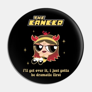 Cancer zodiac girl design Pin