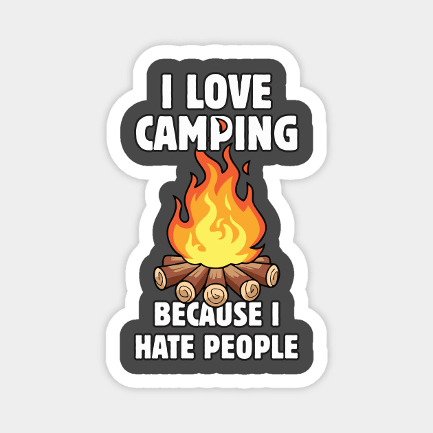 I love camping Magnet by ZombieNinjas