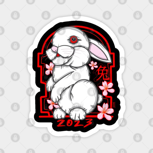 Year of the rabbit Magnet by Chillateez 