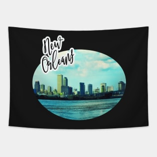 New Orleans Skyline Tapestry