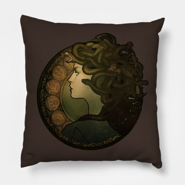 Medusa Pillow by MeganLara