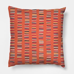 Papercut Stripes Orange Pillow