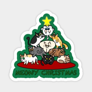 Meowy Christmas 2 Magnet