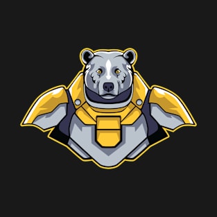 Bear Cyborg Illustration T-Shirt