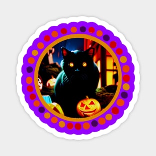 I Can Has Trick Or Treats? Halloween Kitty Magnet