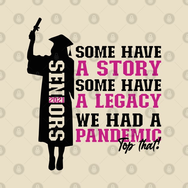 Pandemic Graduation | Black And Violet Text Funny Graduation by Estrytee