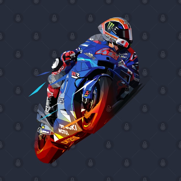 Alex Rins Low Poly by pxl_g