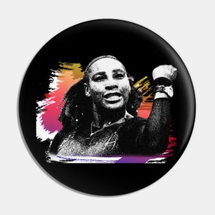 serena williams//scratch paint Pin