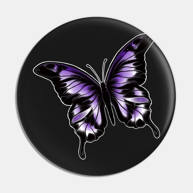 Beautiful fucky purple butterfly Pin by stickypixie