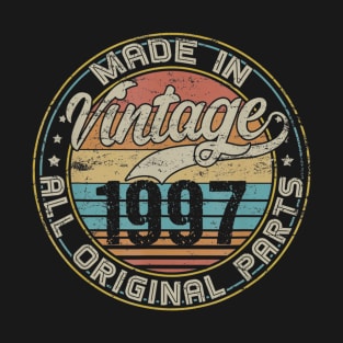 Classic 23th Birthday Gift For Men Women Vintage 1997 T-Shirt