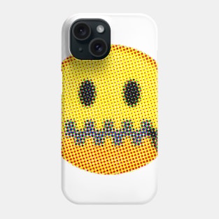 Emoji: Sealed Lips (Zipper-Mouth Face) Phone Case