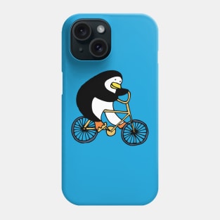 Penguin on a bike - cute bird by Cecca Designs Phone Case