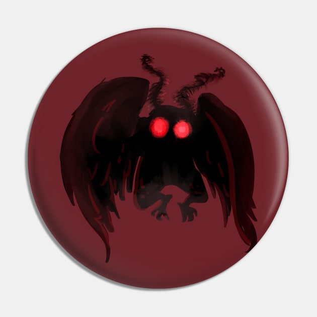 mothman Pin by inkpocket