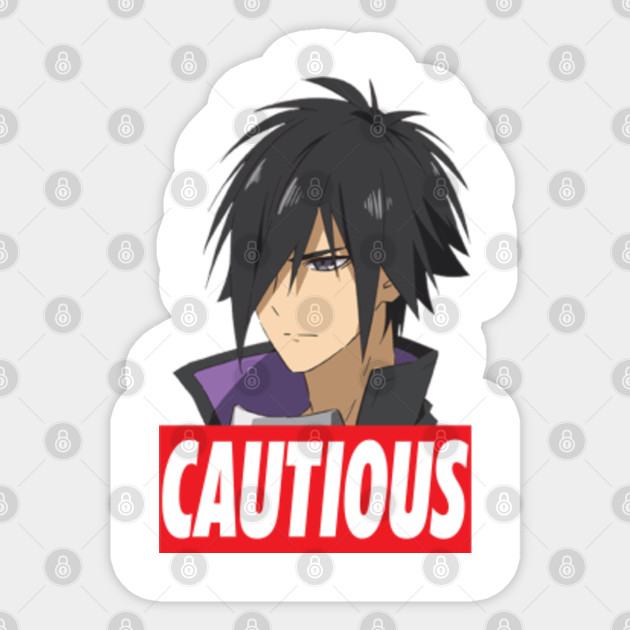 Cautious Hero Cautious Hero Sticker Teepublic Uk