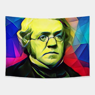 William Makepeace Thackeray Colourful Portrait | William Makepeace Thackeray Artwork 5 Tapestry