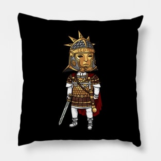 Aurelian, Restorer of the World: A Powerful Design Commemorating the Reign of a Great Emperor Pillow