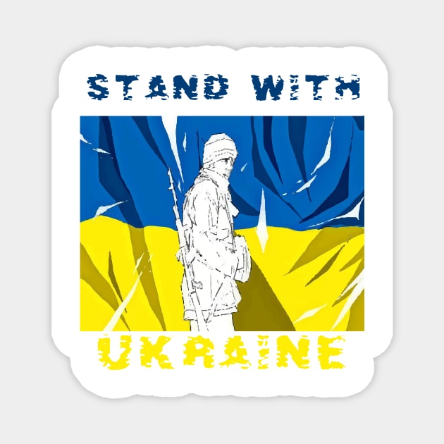 Stand With Ukraine | Pray for Ukraine Magnet by Kibria1991
