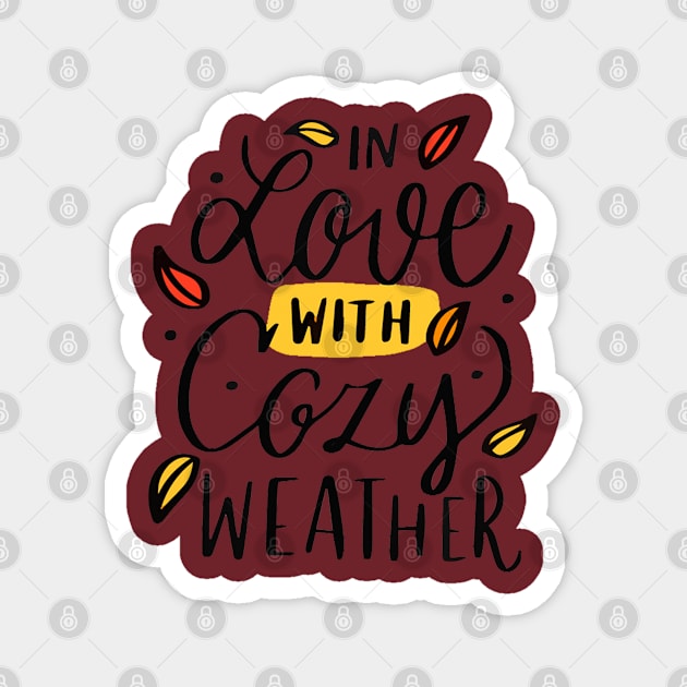 IN Love With crazy Weather Magnet by Mako Design 