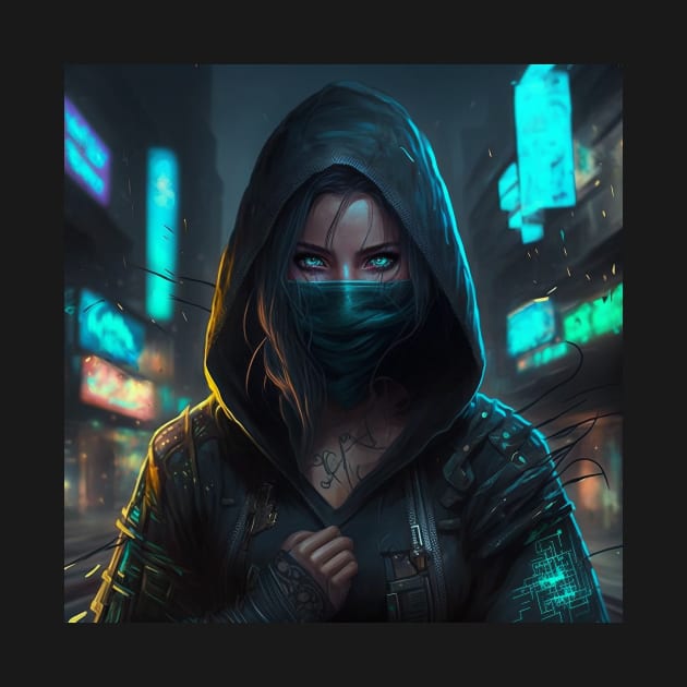 Cyberpunk Assassin by AICreateWorlds