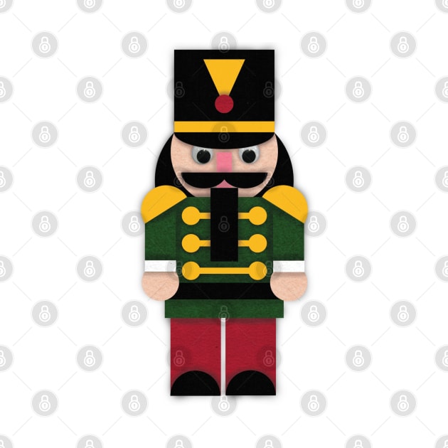 Christmas Felt Nutcracker by LMHDesigns