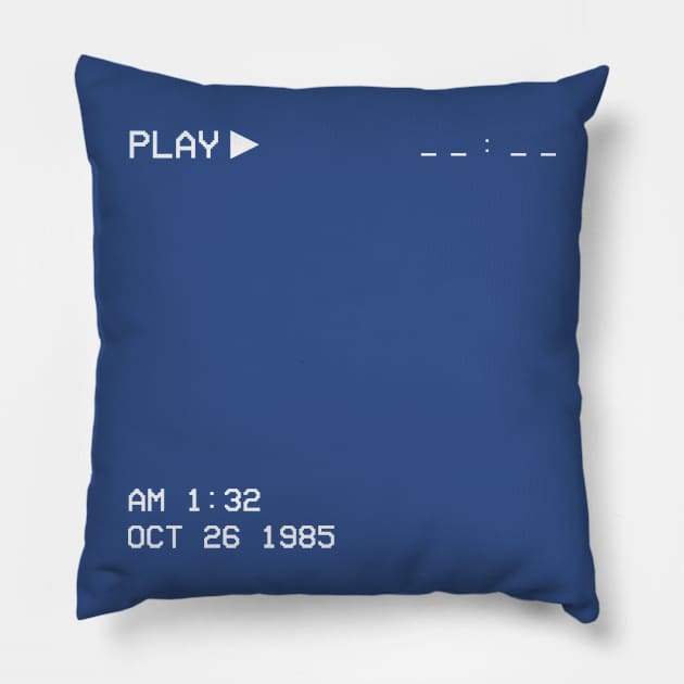 VCR Press Play Pillow by Sudburied