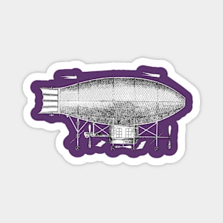 Vintage Airship Circa 1800-1900 Magnet