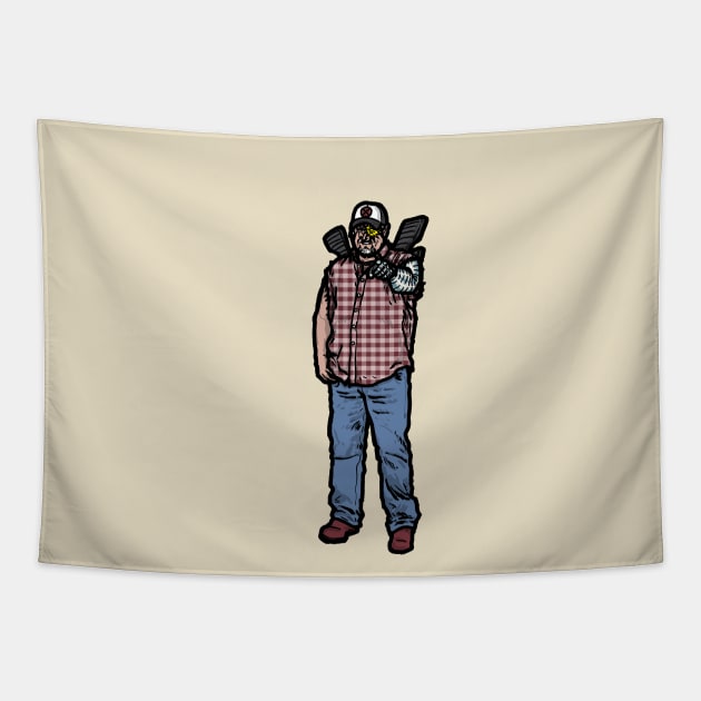 Cable the Larry guy Tapestry by jonah block