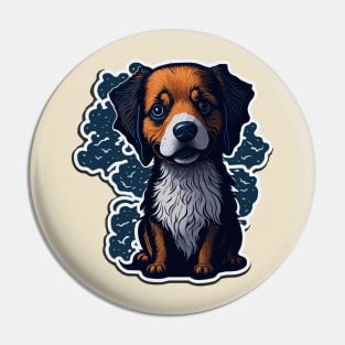 Cute and Playful Dog Art - Elevate Your Style with This Adorable Puppy Design! Pin