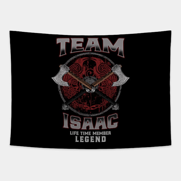 Isaac Name - Life Time Member Legend Tapestry by Stacy Peters Art