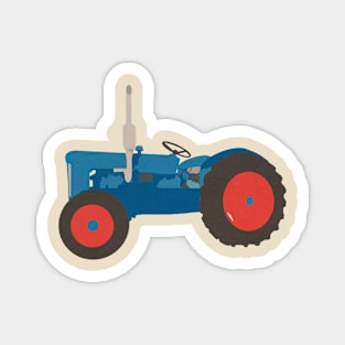 Blue tractor Illustration_No_01 Magnet