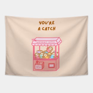 You’re A Catch Claw Machine Sloths Tapestry