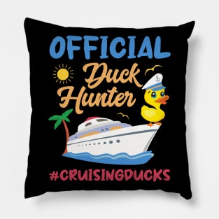 Official Duck Hunter Funny Duck Cruising Gift For men Women Pillow